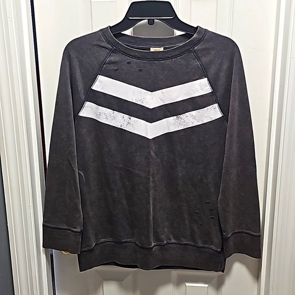 TRUE CRAFT distressed sweatshirt